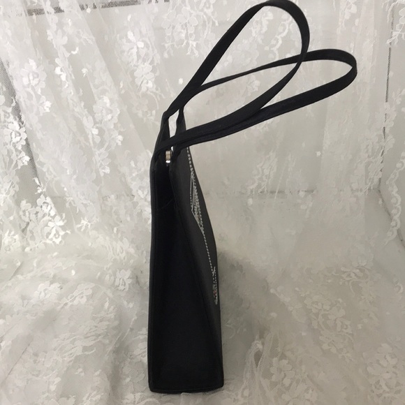 Sac à Main Soirée LIZ SOTO HANDBAGS Noir Brodé Perles - Chaîne 12", Petit Modèle 9"x5"